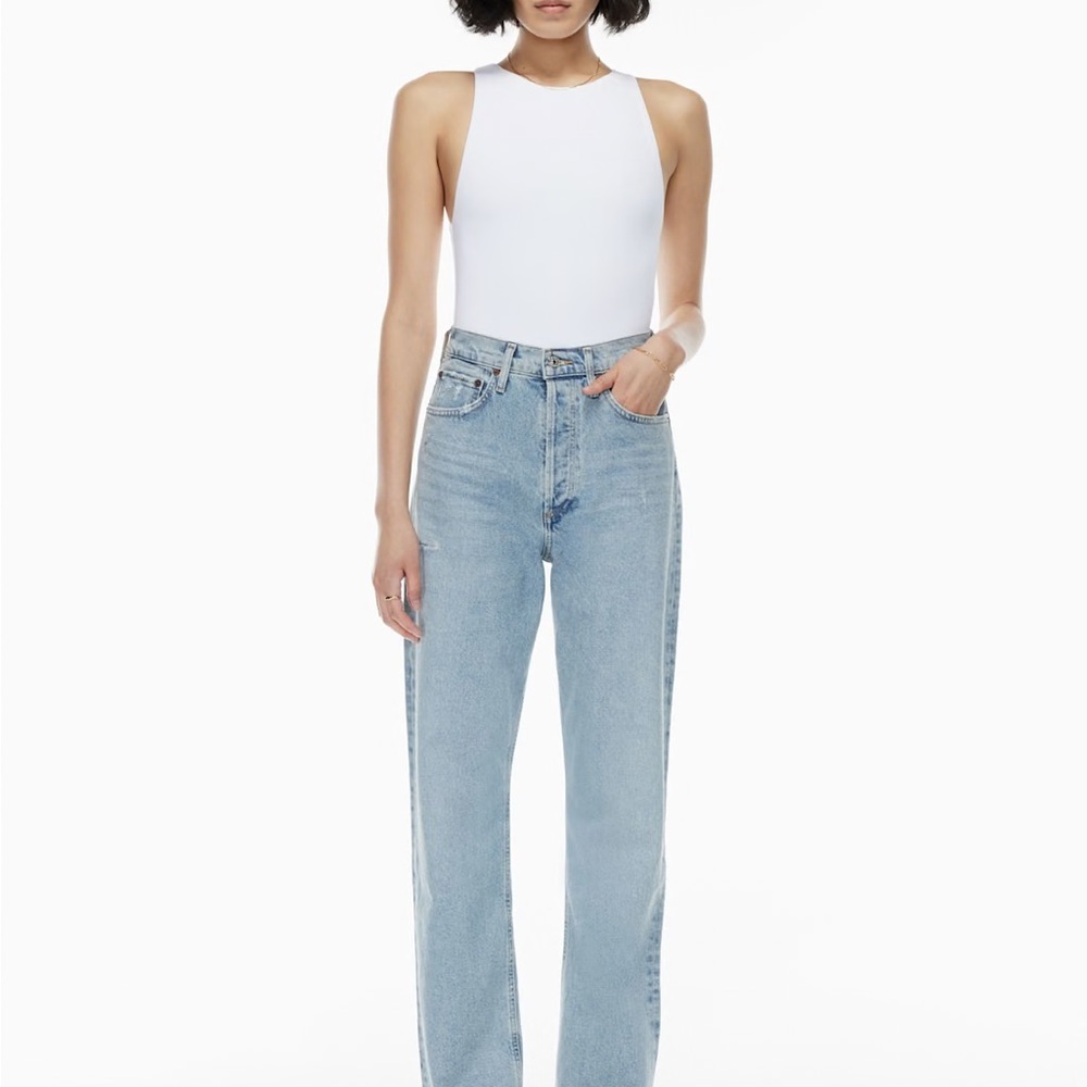 Citizens of Humanity Eva Classic High-Rise Wide-leg Blue Denim Jeans Size 27